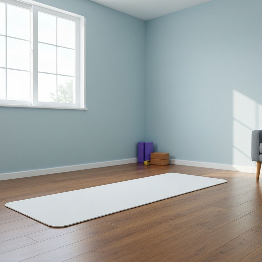 Home stretching practice setup