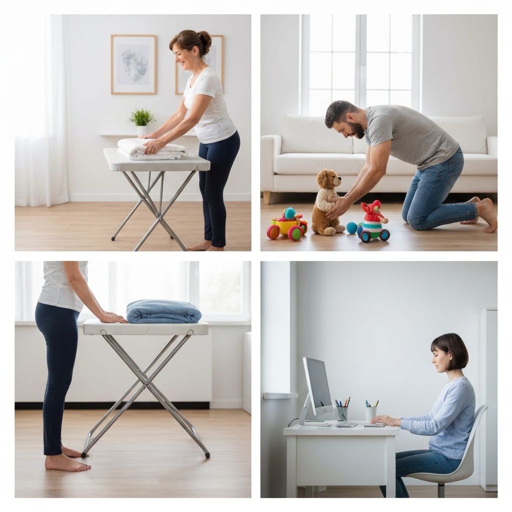 Proper posture during daily activities
